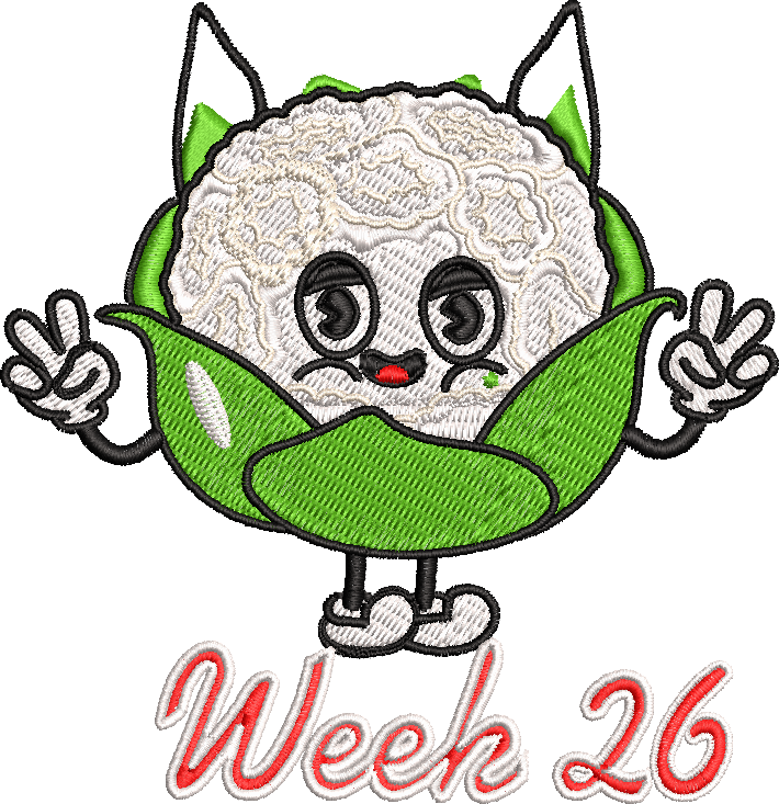Pregnancy weekly Chart T-Shirts embroidered
